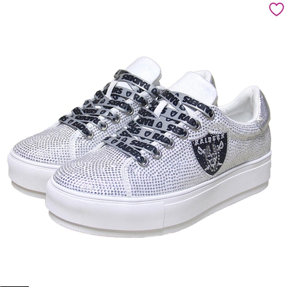 Official Raiders NFL Crystal Sneakers